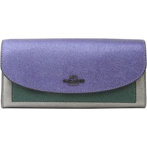 Shimmer with Sophistication: Coach Women's Metallic Color Block Leather Wallet